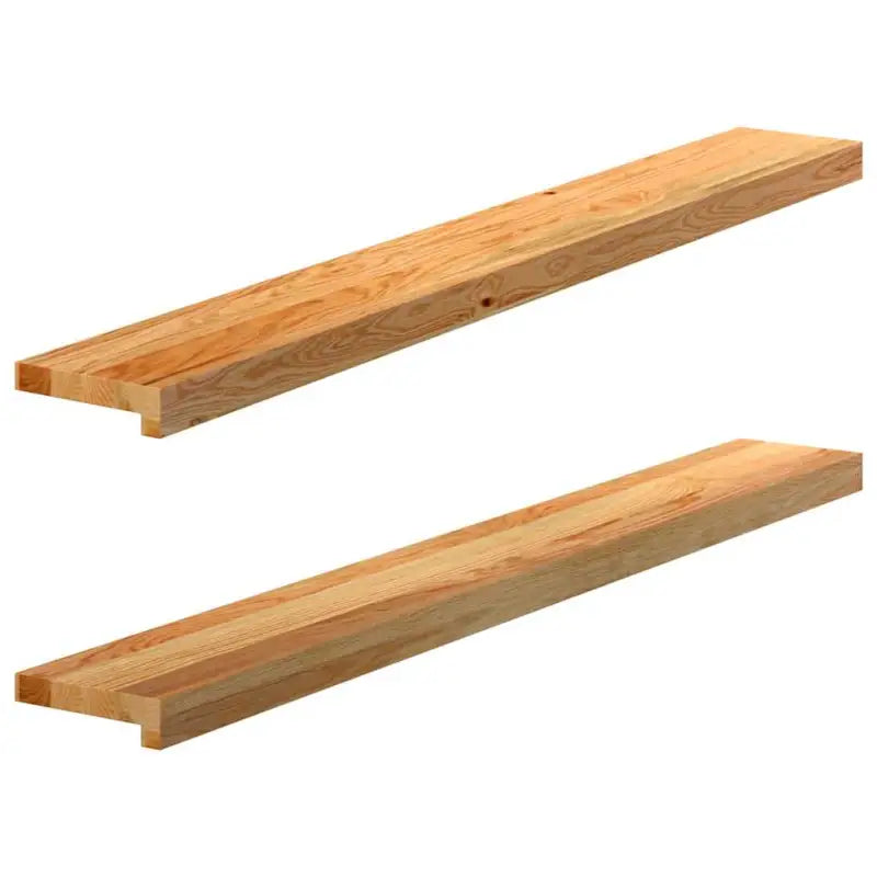Houten vensterbanken van massief eikenhout voor een natuurlijke uitstraling - Lichtbruin / 120 x 15 x 2 cm / 1