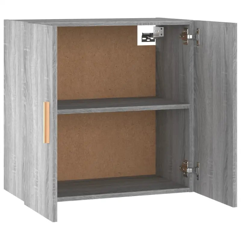 Houten wandkast met Scandinavische charme in grijs Sonoma bewerkt hout - Opbergkasten & lockerkasten