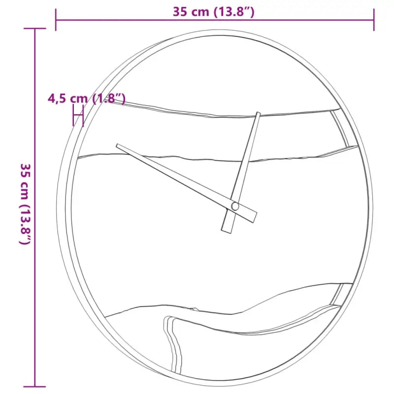 Houten wandklok met rustieke wijzerplaat en stil slingermechanisme - Wandklokken
