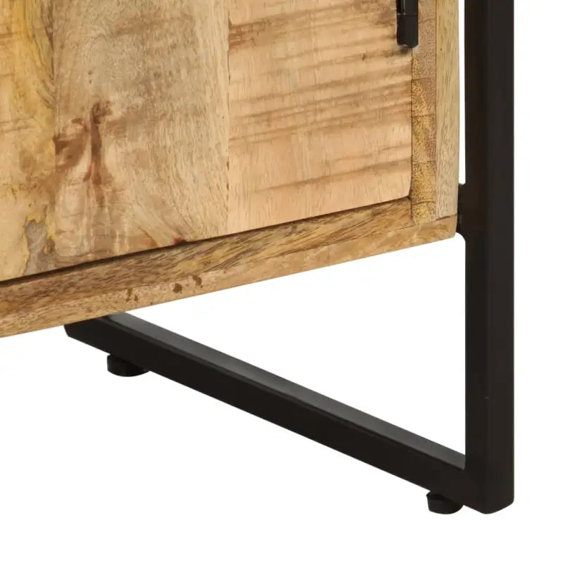 Industriële Boekenkast met Gepoedercoat IJzeren Frame en Ruw Mangohout - 1 / Ruw mangohout - Boekenkasten