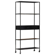 Industriële boekenkast van ruw mangohout als uniek meubelstuk - Boekenkasten