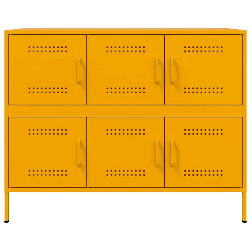 Industriële dressoir met koudgewalst staal en verstelbare schroefpoten - Dressoirs & buffetkasten