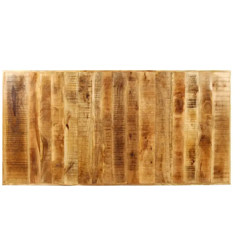 Industriële eetkamertafel met stalen poten en massief mangohout - Eettafels