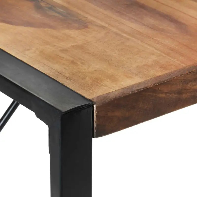 Industriële eettafel van massief acaciahout voor een uniek meubelstuk - Eettafels