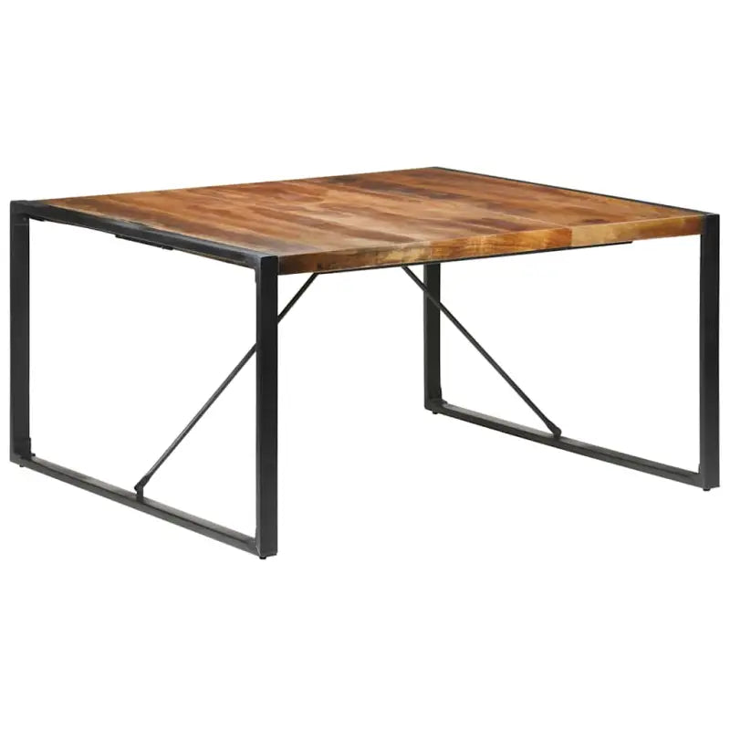 Industriële eettafel van massief acaciahout voor een uniek meubelstuk - Eettafels