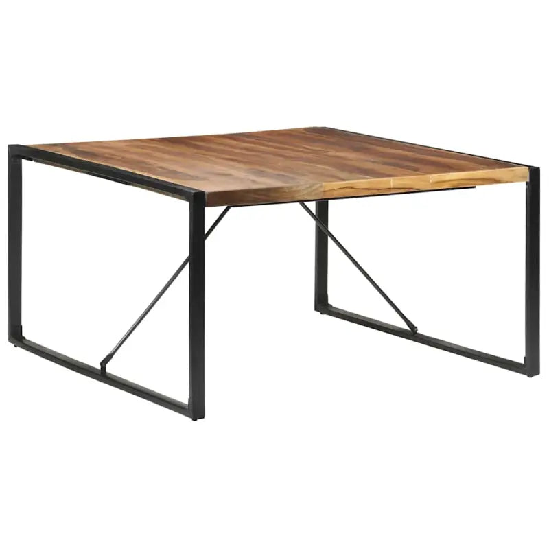 Industriële eettafel van massief acaciahout voor een uniek meubelstuk - Eettafels