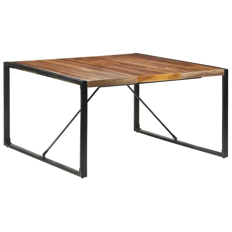 Industriële eettafel van massief acaciahout voor een uniek meubelstuk - Eettafels