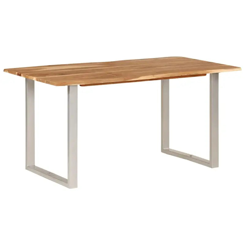 Industriële eettafel van massief acaciahout voor stijlvolle eetkamers - Eettafels