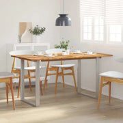 Industriële eettafel van massief acaciahout voor stijlvolle eetkamers - Eettafels