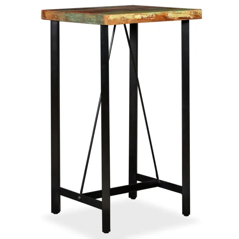 Industriële eettafel van massief gerecycled hout voor je keuken of eetkamer - Eettafels