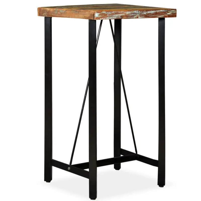 Industriële eettafel van massief gerecycled hout voor je keuken of eetkamer - Eettafels