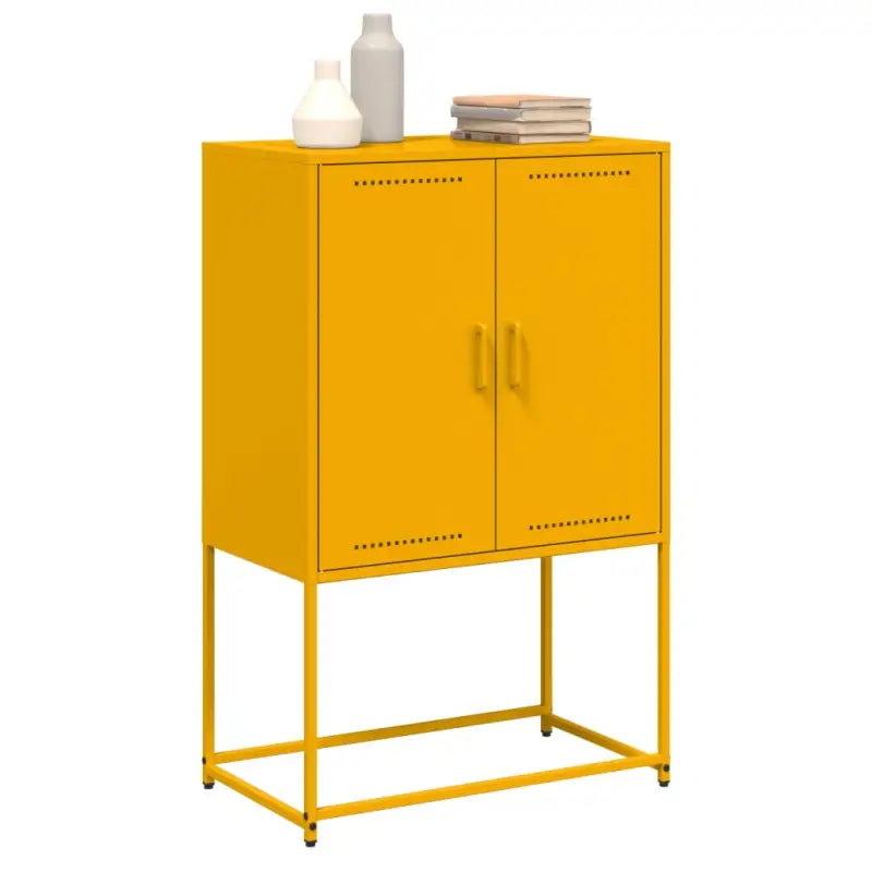 Industriële hoge kast voor woon- of slaapkamer met robuust staal - Dressoirs & buffetkasten