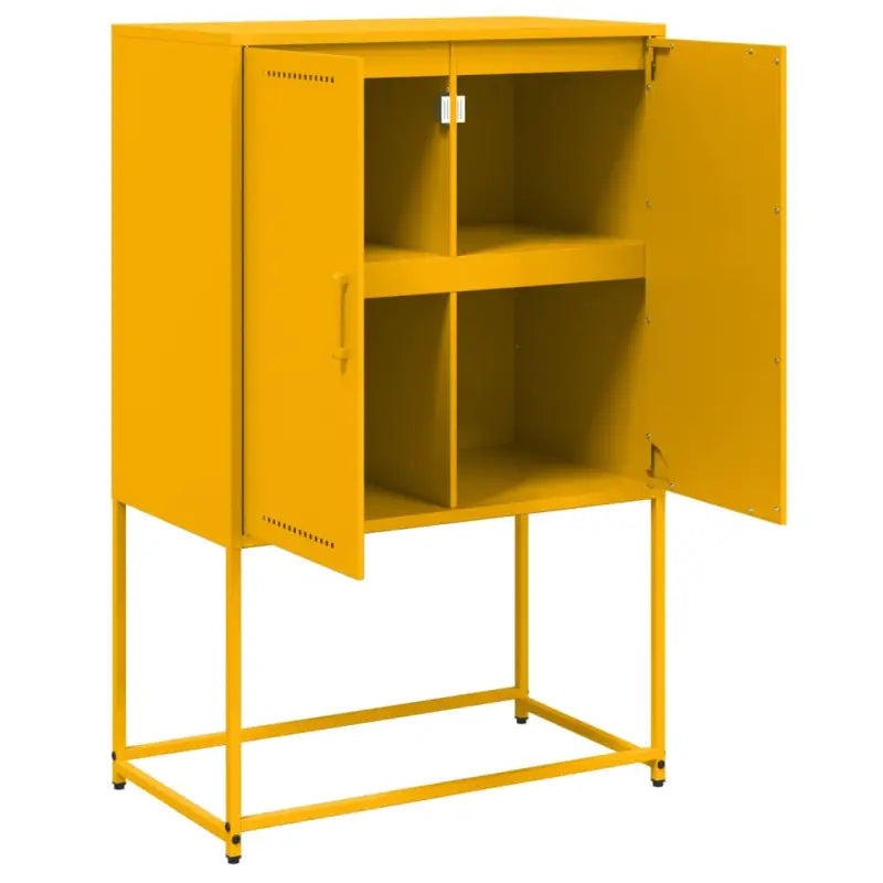 Industriële hoge kast voor woon- of slaapkamer met robuust staal - Dressoirs & buffetkasten