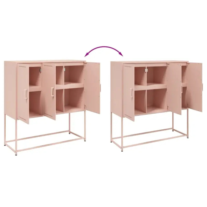 Industriële hoge kast voor woonkamer of slaapkamer - Dressoirs & buffetkasten