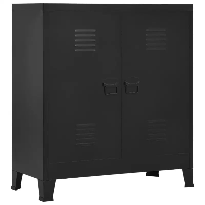 Industriële Opbergkast voor Documenten en Geordende Opslag - Zwart / 1 - Opbergkisten