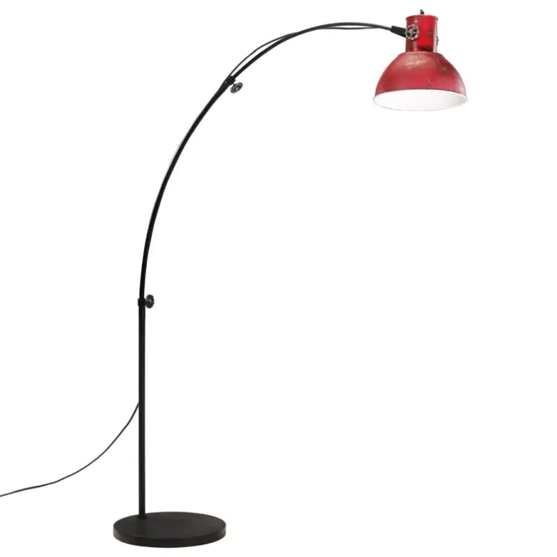 Industriële vloerlamp met E27 fitting in verweerd rood stijl - Lampen