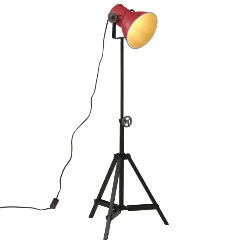 Industriële vloerlamp met E27 fitting voor een opvallende inrichting - Rood / 1 - Lampen