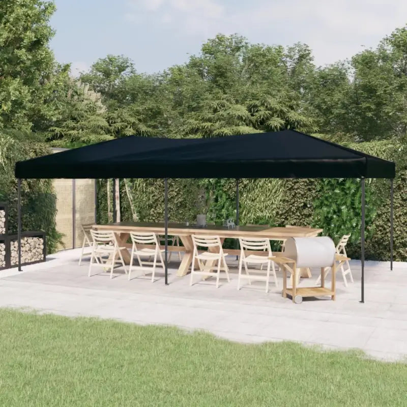 Inklapbare Partytent met 210d Oxford stof voor buitenevenementen - Zwart / 3 x 6 m / 1 - Partytenten & prieëlen