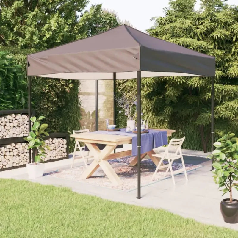 Inklapbare Partytent met 210d Oxford stof voor buitenevenementen - Taupe / 3 x 3 m / 1 - Partytenten & prieëlen