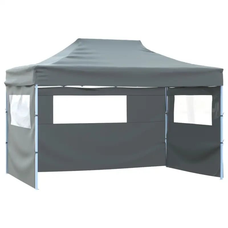 Inklapbare partytent met oxford stof en gepoedercoat staal voor buitenactiviteiten - Antraciet / 1 - Partytenten &