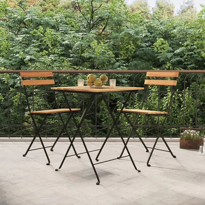 Inklapbare tuinstoelen van massief teakhout voor tuin en terras - 2 - Tuinstoelen