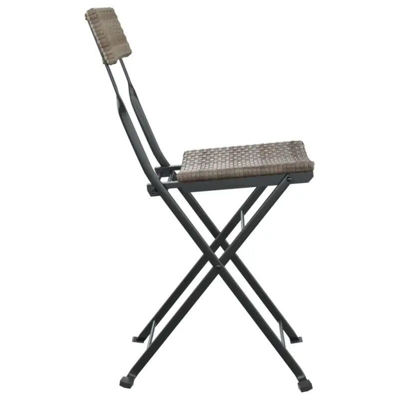 Inklapbare tuinstoelen van poly rattan voor tuin en terras - Tuinstoelen