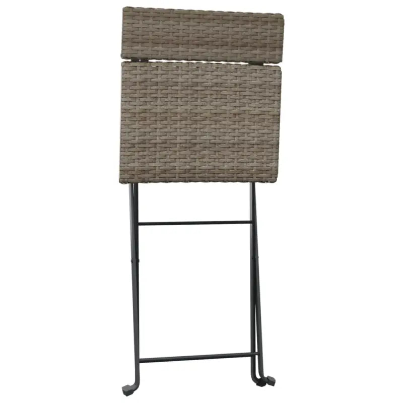 Inklapbare tuinstoelen van poly rattan voor tuin en terras - Tuinstoelen