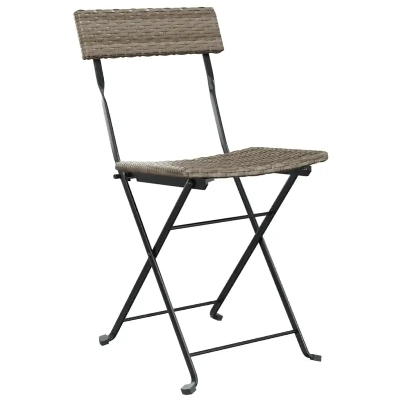 Inklapbare tuinstoelen van poly rattan voor tuin en terras - Tuinstoelen