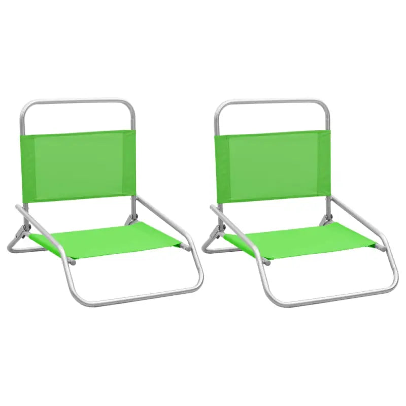 Inklapbare Tuinstoelen voor Strand Camping en Park - Groen / 2 - Tuinstoelen
