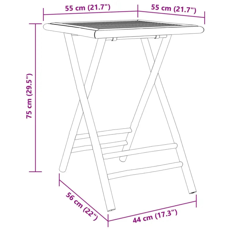 Inklapbare tuintafel en inklapbare tuinstoel voor gezellige buitenmomenten - Tuinsets