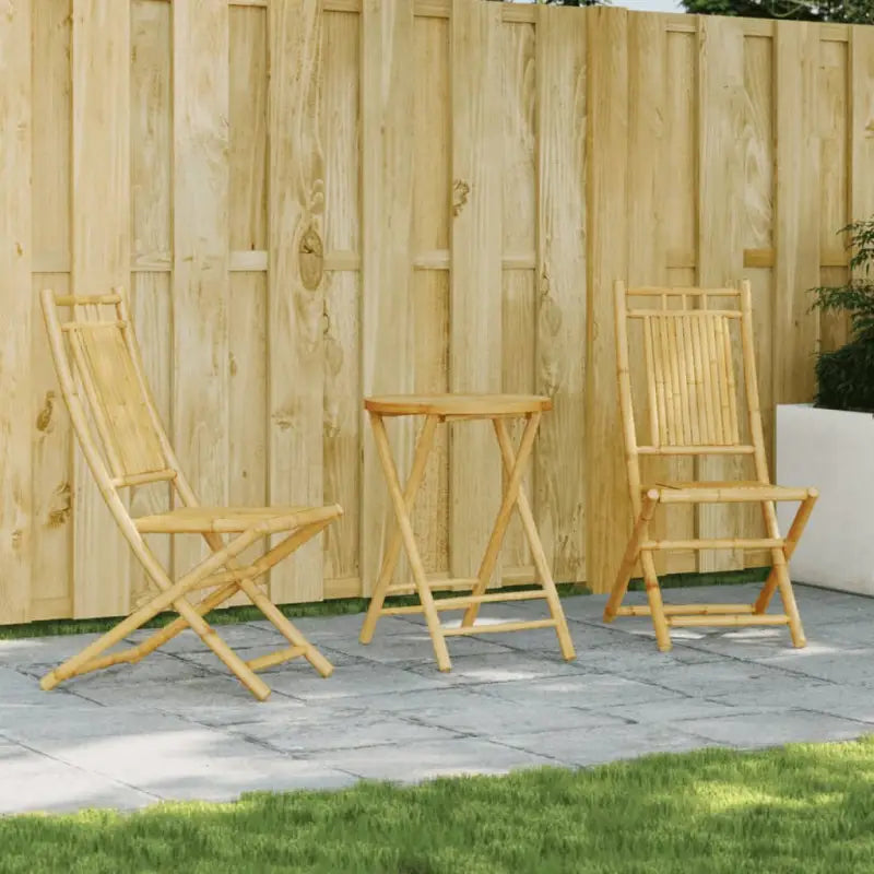 Inklapbare tuintafel en inklapbare tuinstoel voor gezellige buitenmomenten - Zonder armleuning / Rond - Tuinsets