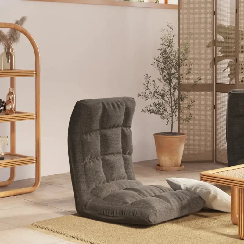 Inklapbare vloerstoel voor comfortabel ontspannen en spelen - Donkergrijs / 1 - Vloerstoelen