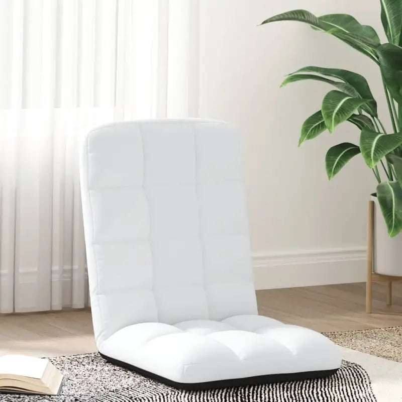 Inklapbare vloerstoel voor comfortabel ontspannen en spelen - Wit / 1 - Vloerstoelen