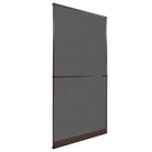 Insectenscherm voor deuren met aluminium frame en montageaccessoires - Bruin / 120 x 240 cm / 1 - Voordeuren