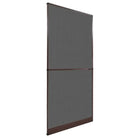 Insectenscherm voor deuren met aluminium frame en montageaccessoires - Bruin / 100 x 215 cm / 1 - Voordeuren