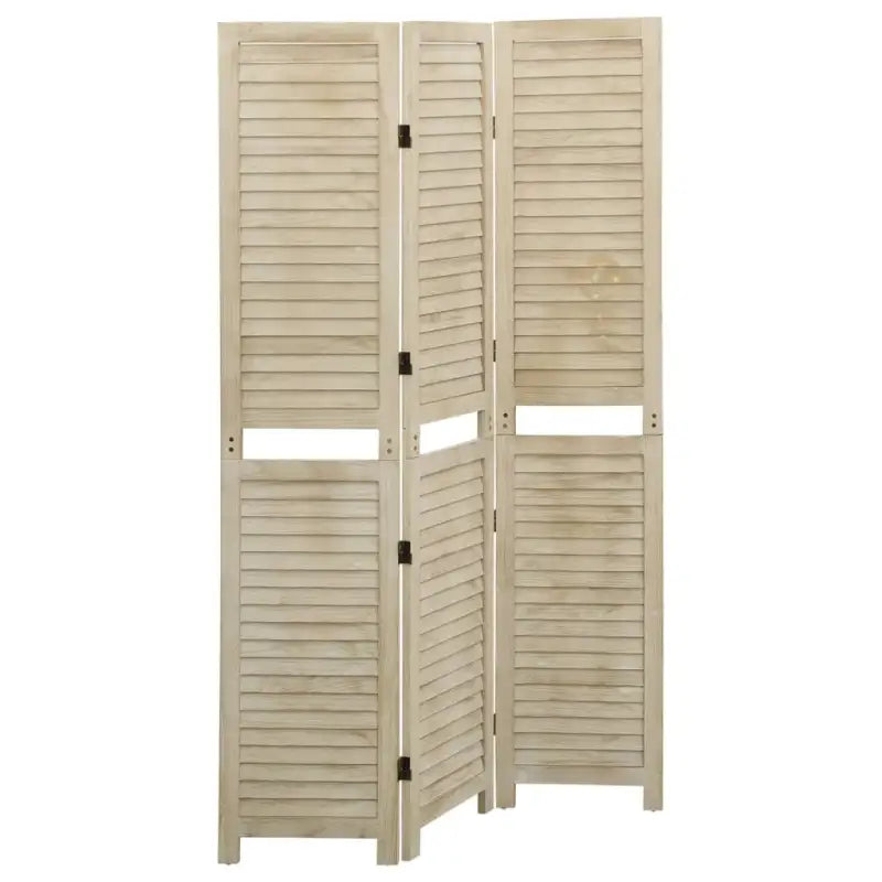 Kamerscherm in vintage-stijl van massief Paulowniahout - 105 x 165 cm / 3 - Kamerschermen