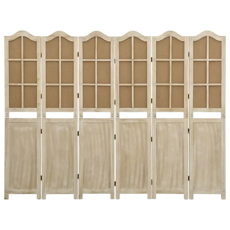 Kamerscherm in vintage-stijl van massief paulowniahout - Kamerschermen