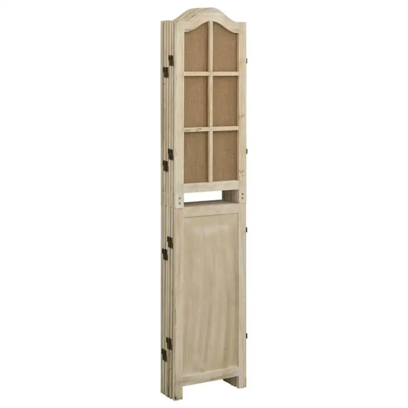 Kamerscherm in vintage-stijl van massief paulowniahout - Kamerschermen