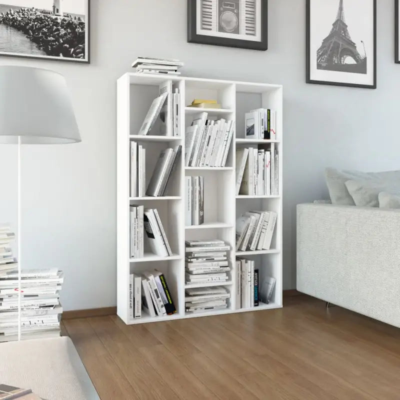 Kamerscherm met strak ontwerp van bewerkt hout voor in huis - Wit - Kamerschermen