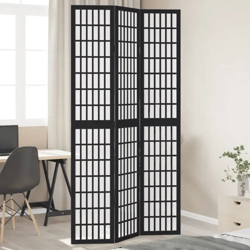 Kamerscherm van massief paulowniahout voor eenvoudig inwendig gebruik - 40 x 220 cm / 3 - Kamerschermen