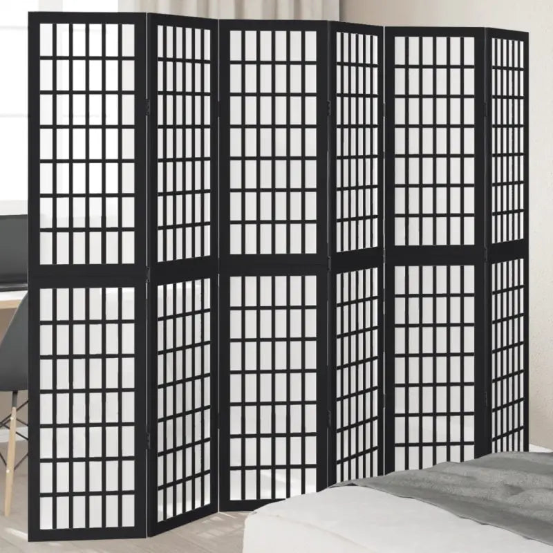 Kamerscherm van massief paulowniahout voor eenvoudig inwendig gebruik - 40 x 180 cm / 6 - Kamerschermen