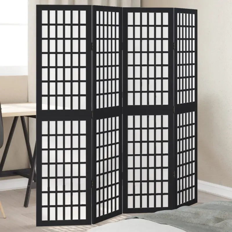 Kamerscherm van massief paulowniahout voor eenvoudig inwendig gebruik - 40 x 160 cm / 4 - Kamerschermen