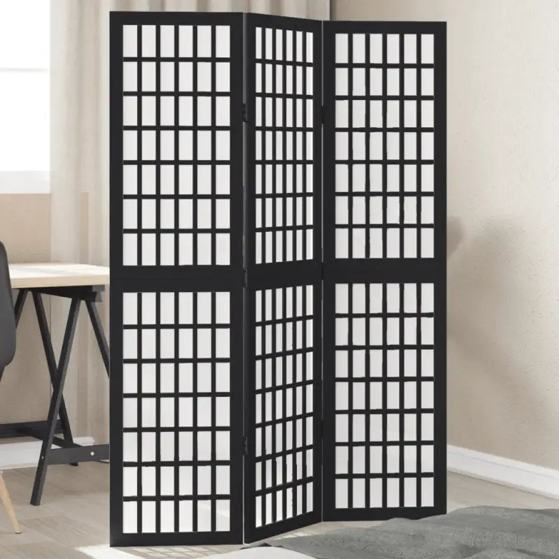 Kamerscherm van massief paulowniahout voor eenvoudig inwendig gebruik - 40 x 160 cm / 3 - Kamerschermen