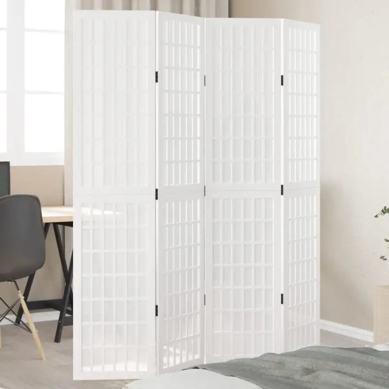 Kamerscherm van massief paulowniahout voor eenvoudig schoon en duurzaam gebruik - 40 x 180 cm / 4 - Kamerschermen