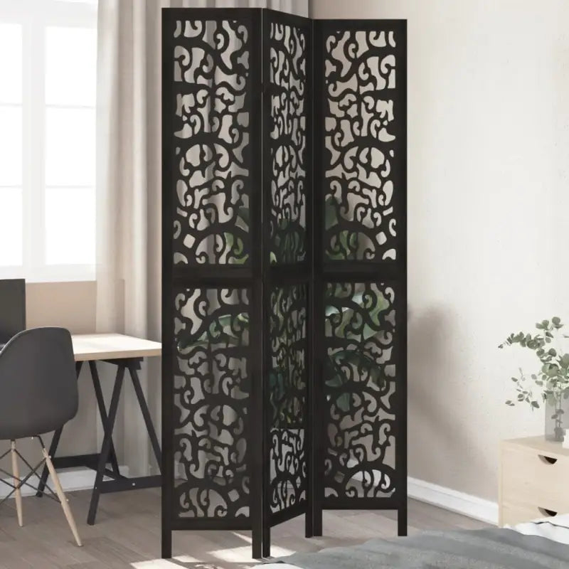 Kamerscherm van massief paulowniahout voor eenvoudig schoon gebruik binnenshuis - 40 x 220 cm / 3 - Kamerschermen