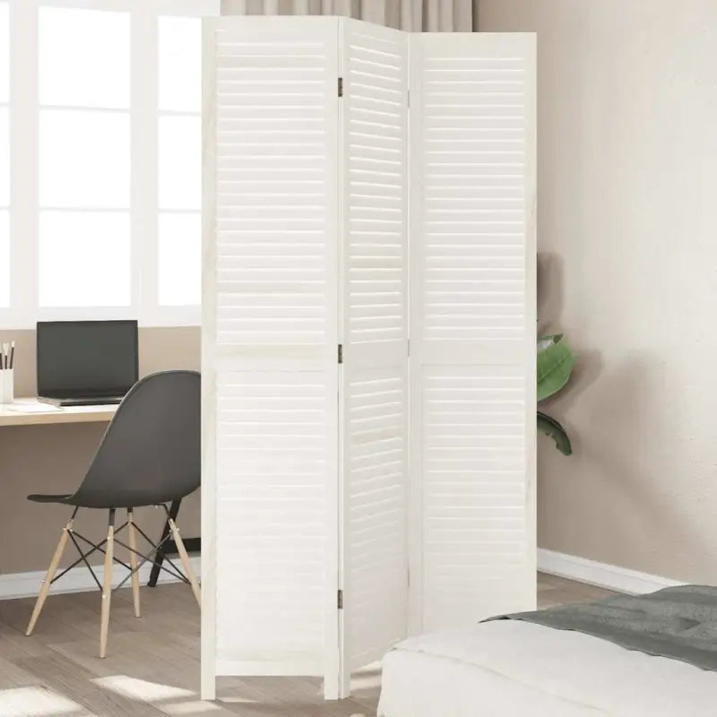 Kamerscherm van massief paulowniahout voor gebruik binnenshuis - 40 x 200 cm / 3 - Kamerschermen