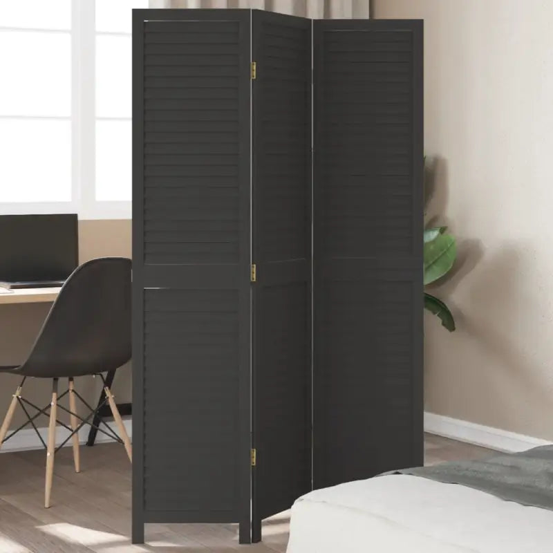Kamerscherm van massief Paulowniahout voor gebruik binnenshuis - 40 x 180 cm / 3 - Kamerschermen