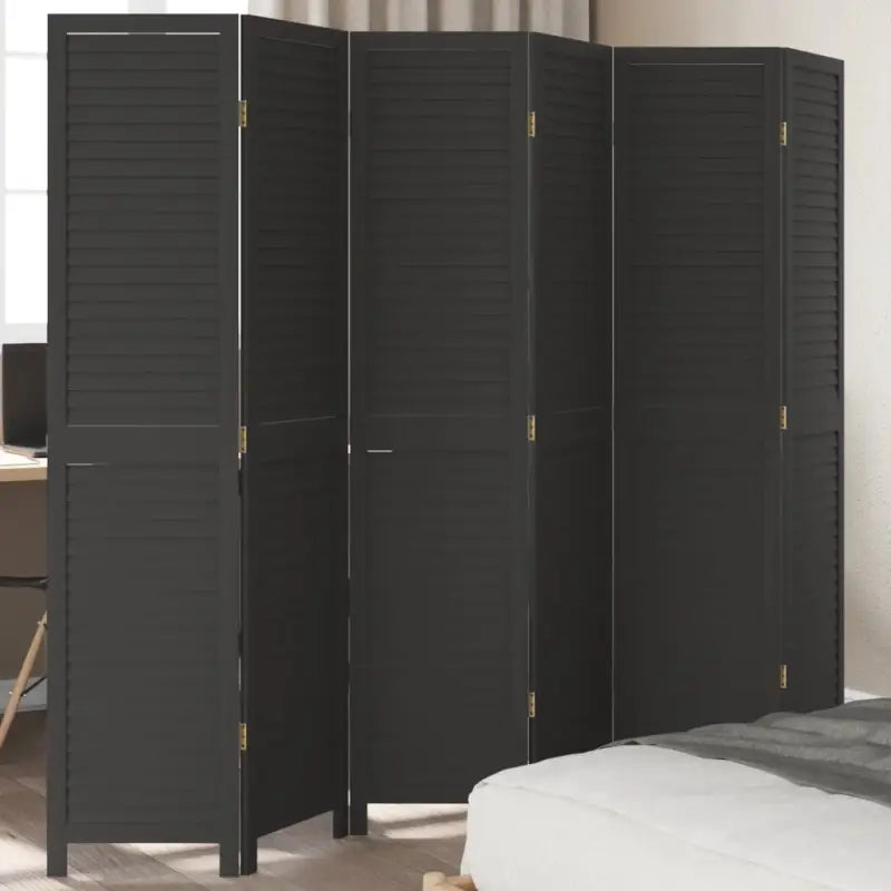 Kamerscherm van massief Paulowniahout voor gebruik binnenshuis - 40 x 180 cm / 6 - Kamerschermen