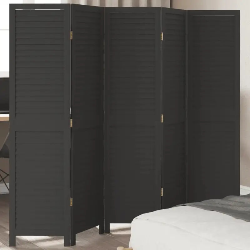 Kamerscherm van massief Paulowniahout voor gebruik binnenshuis - 40 x 160 cm / 5 - Kamerschermen