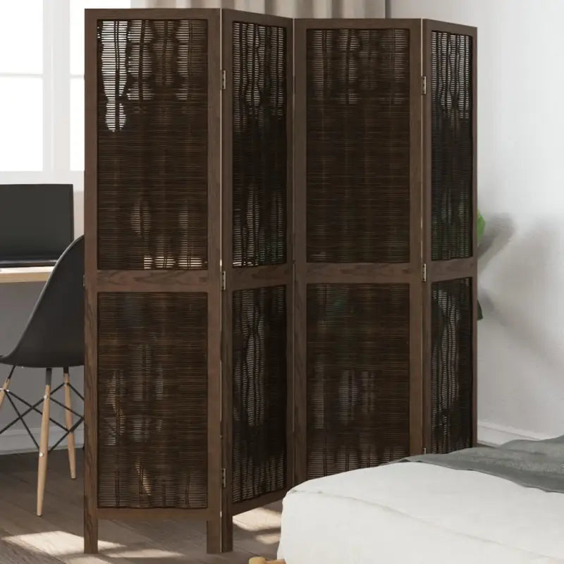 Kamerscherm van wilgentakken voor gebruik binnenshuis met eenvoudig schoon onderhoud - 40 x 160 cm / 4 - Kamerschermen